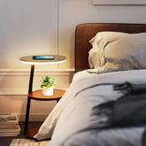 Circular Desktop Floor Lamp with Table - Clowas